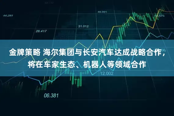 金牌策略 海尔集团与长安汽车达成战略合作，将在车家生态、机器人等领域合作