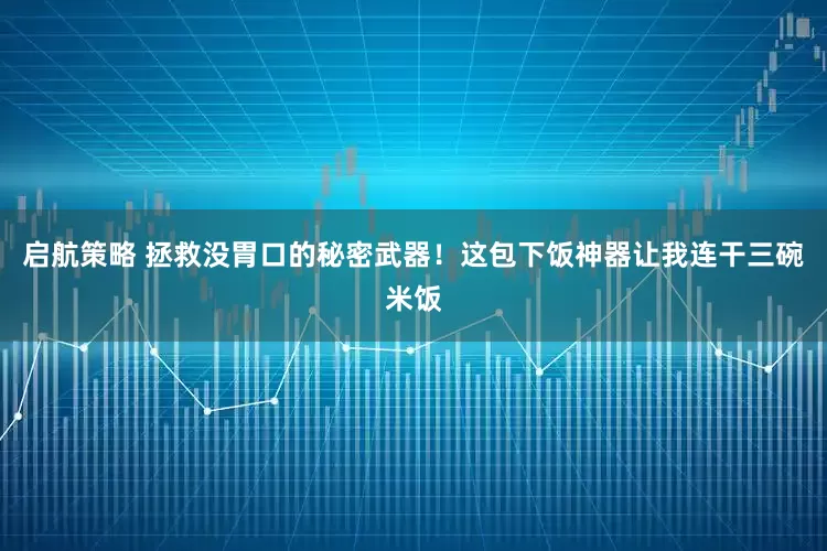 启航策略 拯救没胃口的秘密武器！这包下饭神器让我连干三碗米饭
