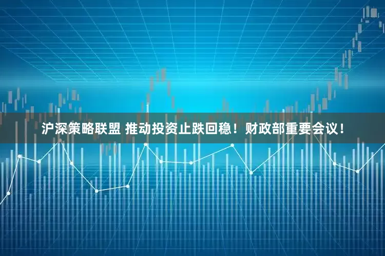 沪深策略联盟 推动投资止跌回稳！财政部重要会议！